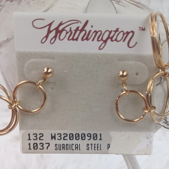 Worthington Circle Dangle Earrings - Picture 5 of 11